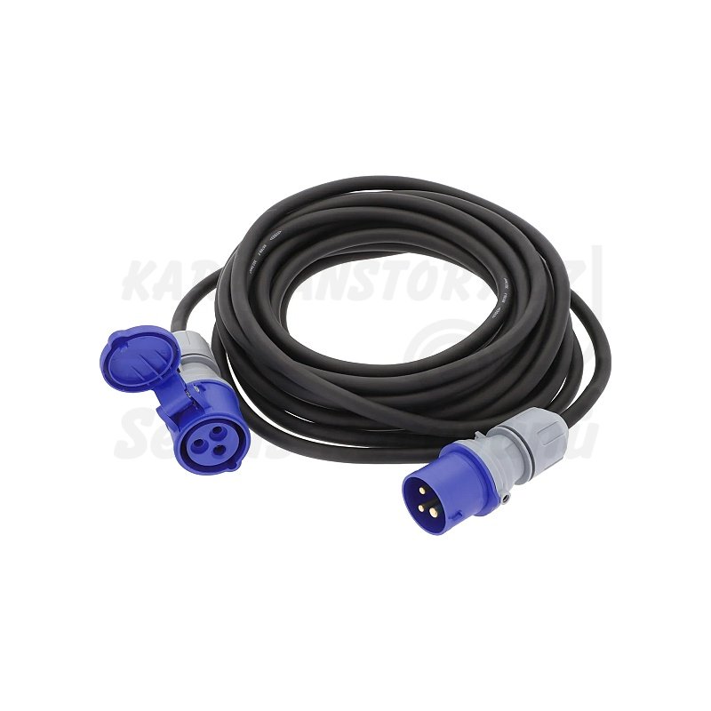 Připojovací kabel Berger CEE se zástrčkou CEE a zásuvkou CEE, 10 m