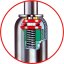 Kolečko opěrné Winterhoff ST 48-200 VB (ocelový disk) 150 kg,