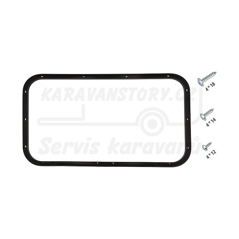 Montážní rám pro boční okna Berger 36-60mm - Vyberte rozměr okna (ŠxV): 700x500mm, Vyberte sílu stěny: 46-54mm (LXA2191)