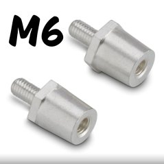 Redukce baterie, terminál s vnitřním i vnějším závitem M6 (1 pár)