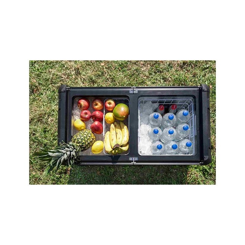 Kompresorová dvoukomorová lednice Berger MCX 75, 75 litrů, 12V/24V/230V