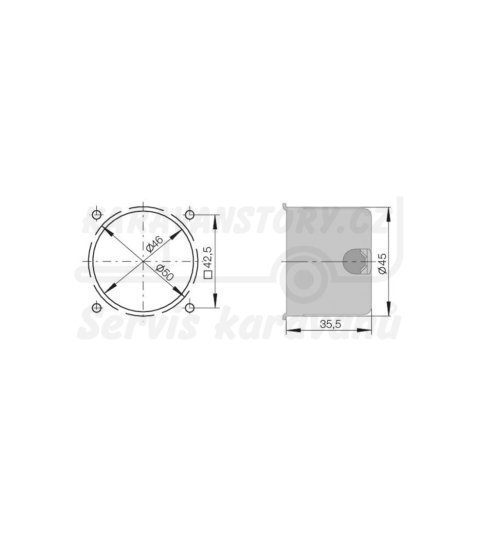 Instlační krabička Berker Integro 45mm/35,5mm