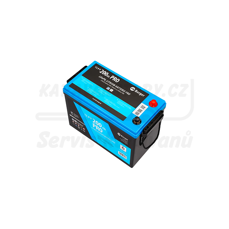 Lithiová baterie Berger LiFePO4 200 Ah 12 V s Bluetooth a vyhříváním