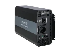 Měnič napětí Mestic 1500W čistý sinus - automatický přepínač zdroje