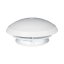Střešní odvětrávání Knorz 190 mm s hadicovou přípojkou 60 mm, bílé