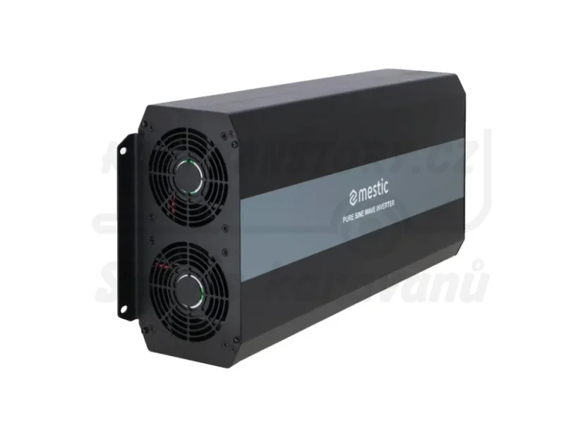 Měnič napětí Mestic 3000W čistý sinus - automatický přepínač zdroje