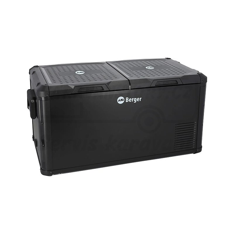 Kompresorová dvoukomorová lednice Berger MCX 75, 75 litrů, 12V/24V/230V