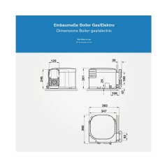 Kombinovaný bojler Truma BGE 10l - plyn/elektro
