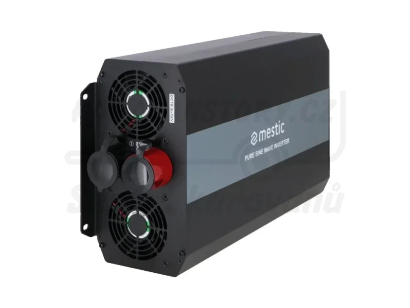 Měnič napětí Mestic 2000W čistý sinus - automatický přepínač zdroje