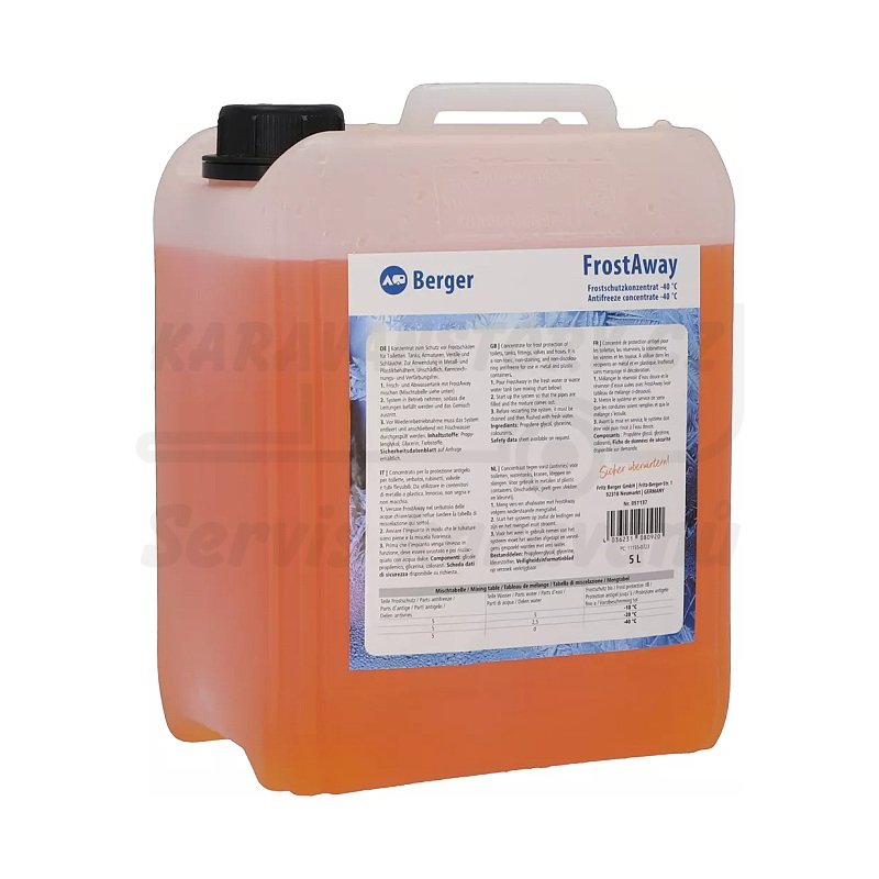 Nemrznoucí směs Berger FrostAway 5 litrů