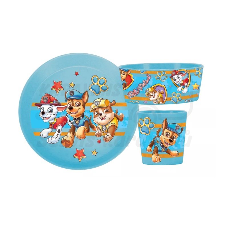 Sada nádobí Koziol Connect Paw Patrol 3 kusy modrá Sada nádobí Koziol Connect Paw Patrol 3 kusy modrá