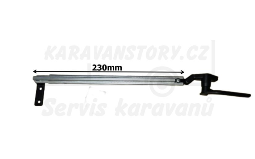 Vzpěra okna Polyplastic Klik Klack Automatic 23cm links
