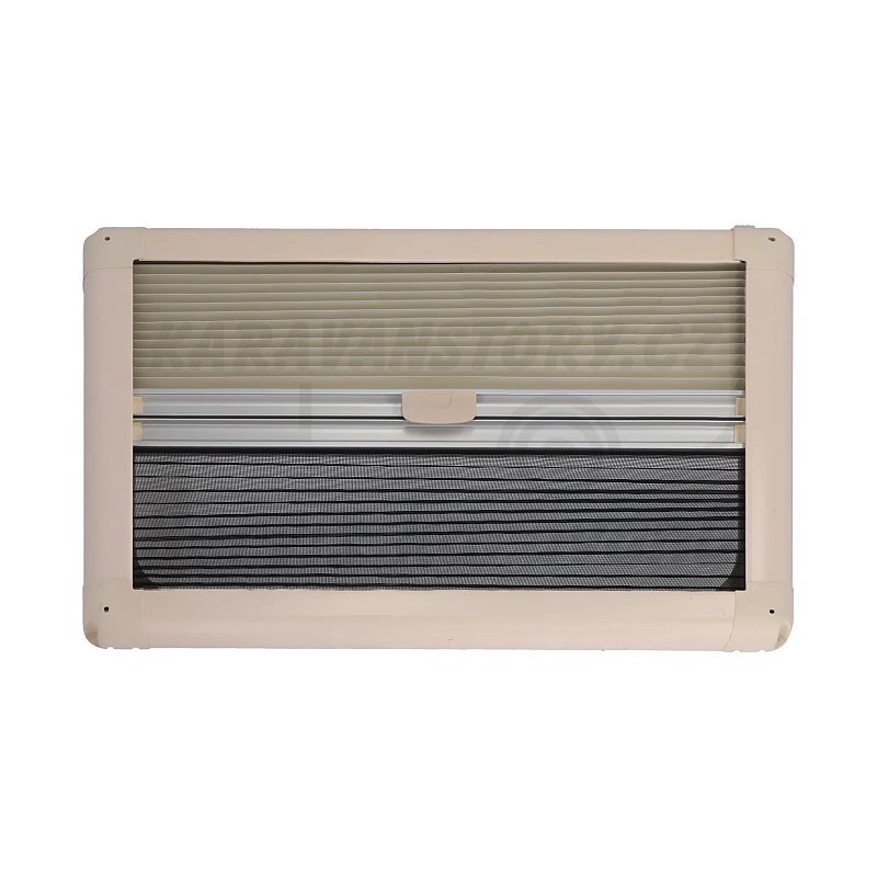 Boční výklopné okno s dvojitým tónovaným zasklením a hliníkovým rámem