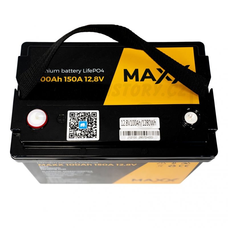 LiFePO4 akumulátor Maxx 12,8V, 100Ah (150A) BT + vyhřívání