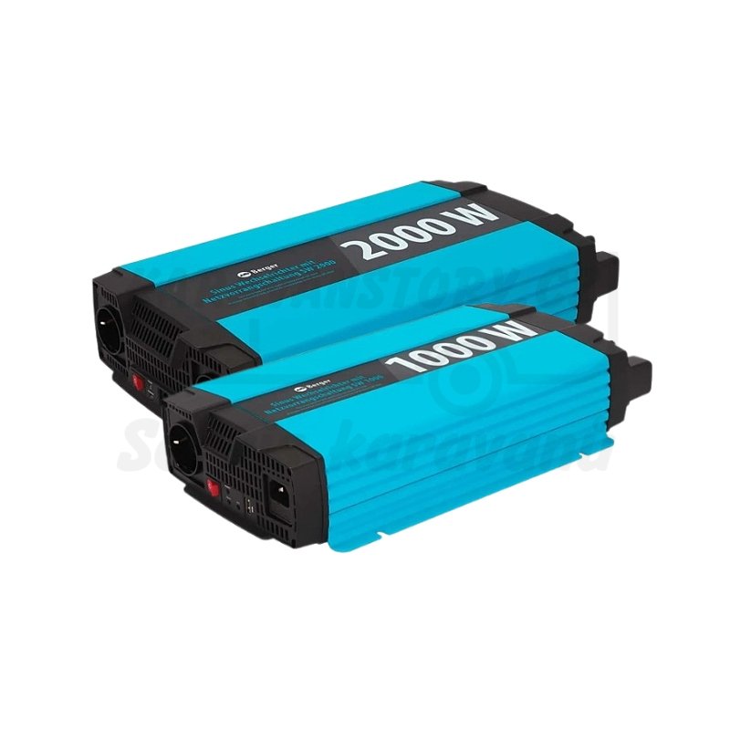 Čistě sínusový měnič napětí Berger 12V/230V - Vyberte výkon měniče: 1000W