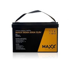 LiFePO4 akumulátor Maxx 12,8V, 150Ah (200A) BT + vyhřívání