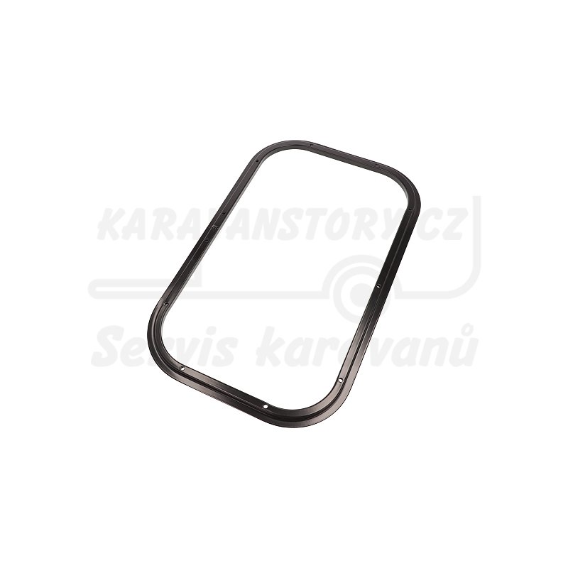 Boční výklopné okno s dvojitým tónovaným zasklením a hliníkovým rámem