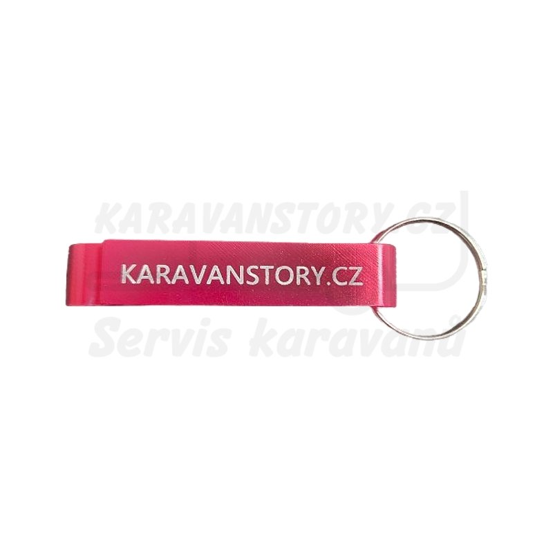 Klíčenka s otvírákem na láhve z hliníku
