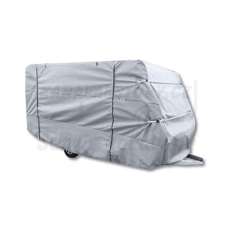 Celoroční krycí plachta pro karavany s bočním otvíráním - Velikost plachty délka / šířka: 410-440cm / 225cm