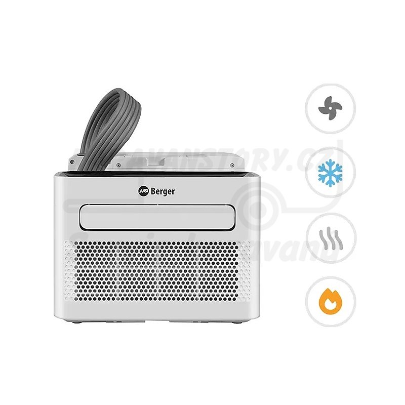 Mobilní splitová klimatizace Berger Arktar 5000 Pro s funkcí vytápění 5 000 BTU 1645/560W