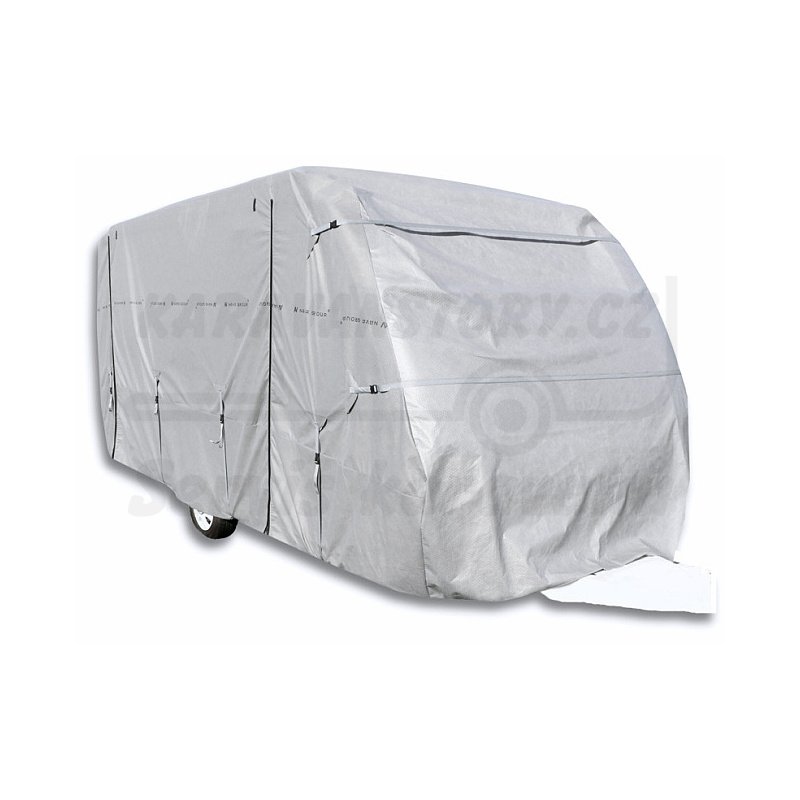 Premiová celoroční krycí plachta pro karavany s bočním otvíráním - Velikost plachty délka / šířka: 620-650cm / 250cm