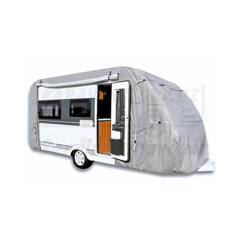 Premiová celoroční krycí plachta pro karavany s bočním otvíráním - Velikost plachty délka / šířka: 620-650cm / 250cm