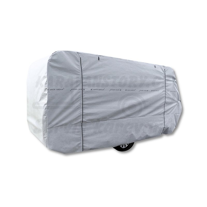 Celoroční krycí plachta pro karavany s bočním otvíráním - Velikost plachty délka / šířka: 410-440cm / 225cm