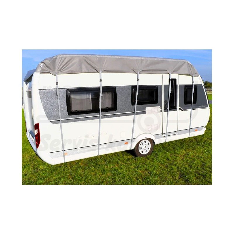 Celoroční střešní ochranná plachta na karavan - Rozměr plachty (délka/šířka): 750/250cm