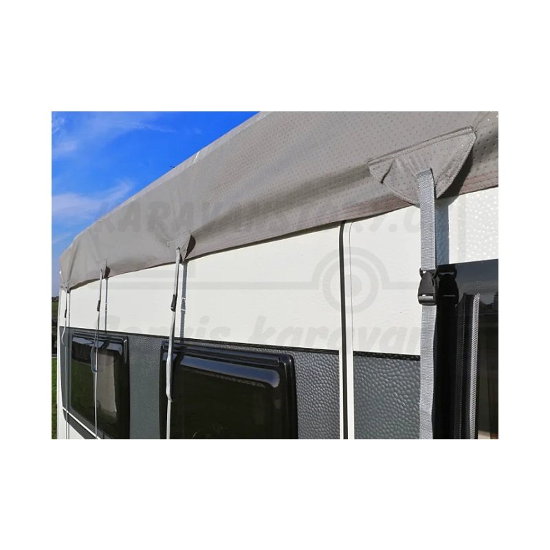 Celoroční střešní ochranná plachta na karavan - Rozměr plachty (délka/šířka): 750/250cm