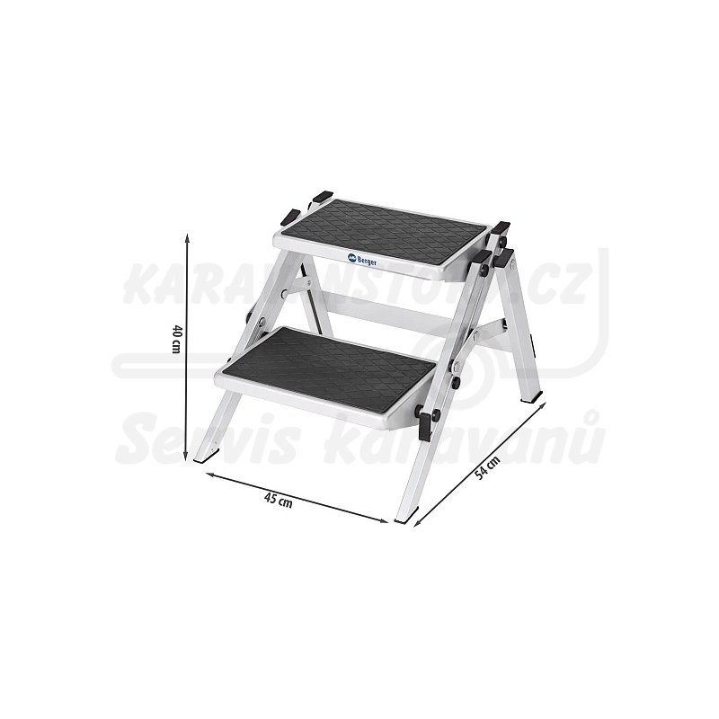 Hliníkový skládací dvojschůdek