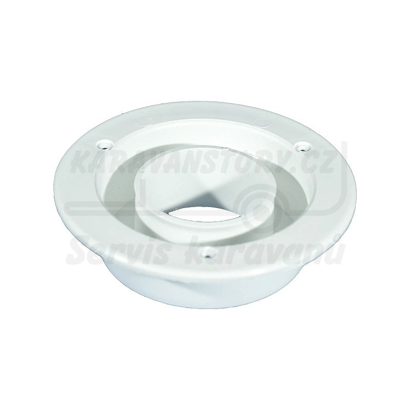 Střešní odvětrávání Knorz 190 mm s hadicovou přípojkou 60 mm, bílé