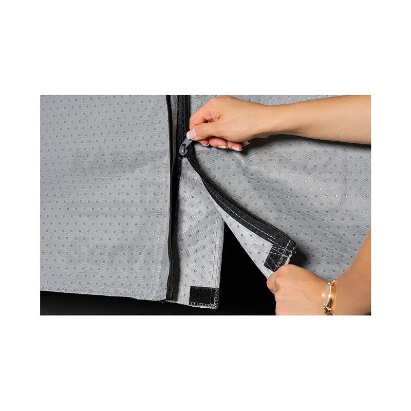 Celoroční krycí plachta pro karavany s bočním otvíráním - Velikost plachty délka / šířka: 410-440cm / 225cm