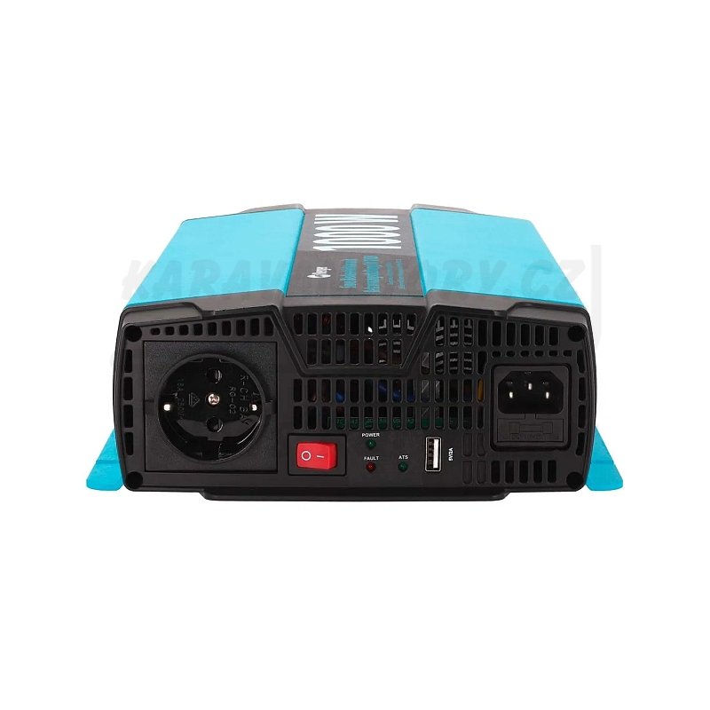 Čistě sínusový měnič napětí Berger 12V/230V - Vyberte výkon měniče: 1000W