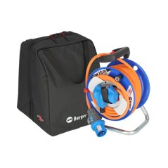 Prodlužovací kabel na bubnu - 20m - oranžový - CEE - CEE - taška