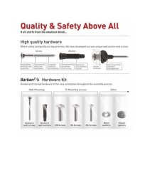 Barkan 2400. B - 4 pohybový do 200x200mm, pro TV 13"-43" (33-109cm), do 25kg