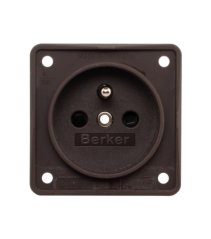 Zásuvka Berker Integro 230V - hnedá