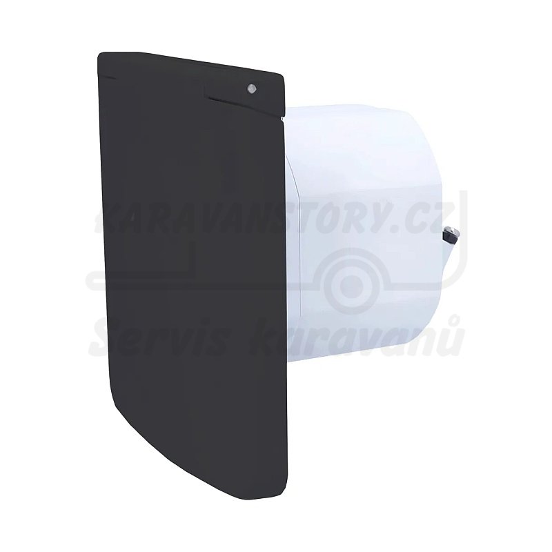 Schwabe multifunkční zásuvka pro karavany vč. 1x Schuko 230V/2x SAT/1x USB A/1x USB C - černá