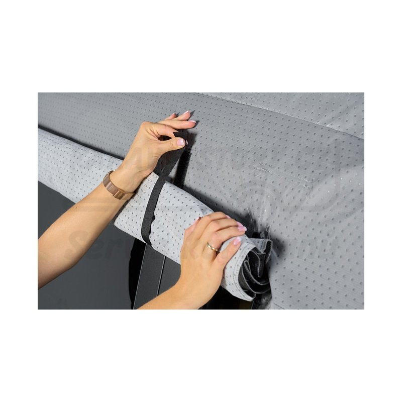 Krycí plachty pro obytná vozidla - alkovna / polointegra - otevírací bok - Typ vozidla: Alkovna, Délka vozidla: 820-850cm