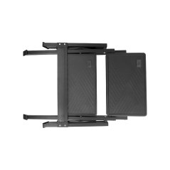 Skládací dvojschůdek  ALU Black 38cm